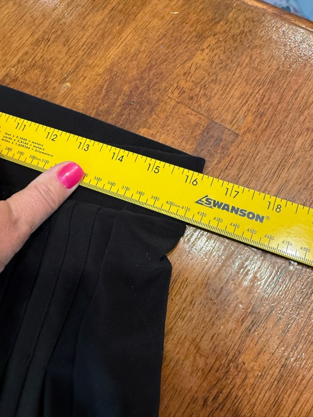 White House Black Market WHBM Pleated Ultra Wide Leg Pants Black Trousers Med - Picture 6 of 10